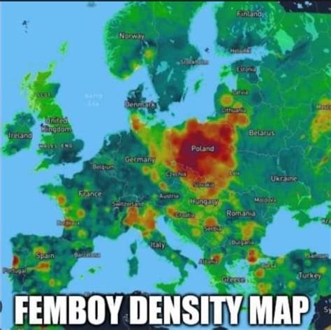 femboy chart|Femboy density map : r/poland .